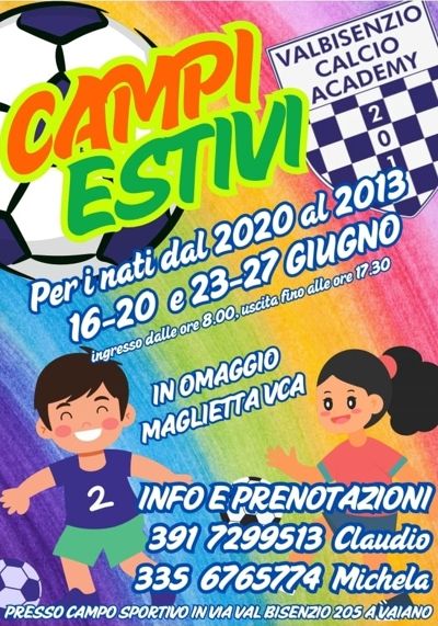 Campi estivi 2025